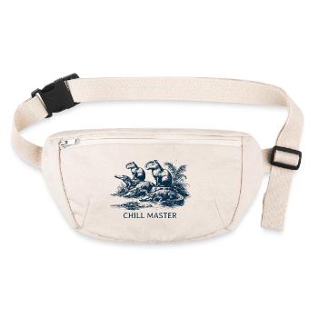 Chill Master - Capibara unter Crocodilen - Stanley/Stella recycelte Gürteltasche - Naturweiß - Vorne