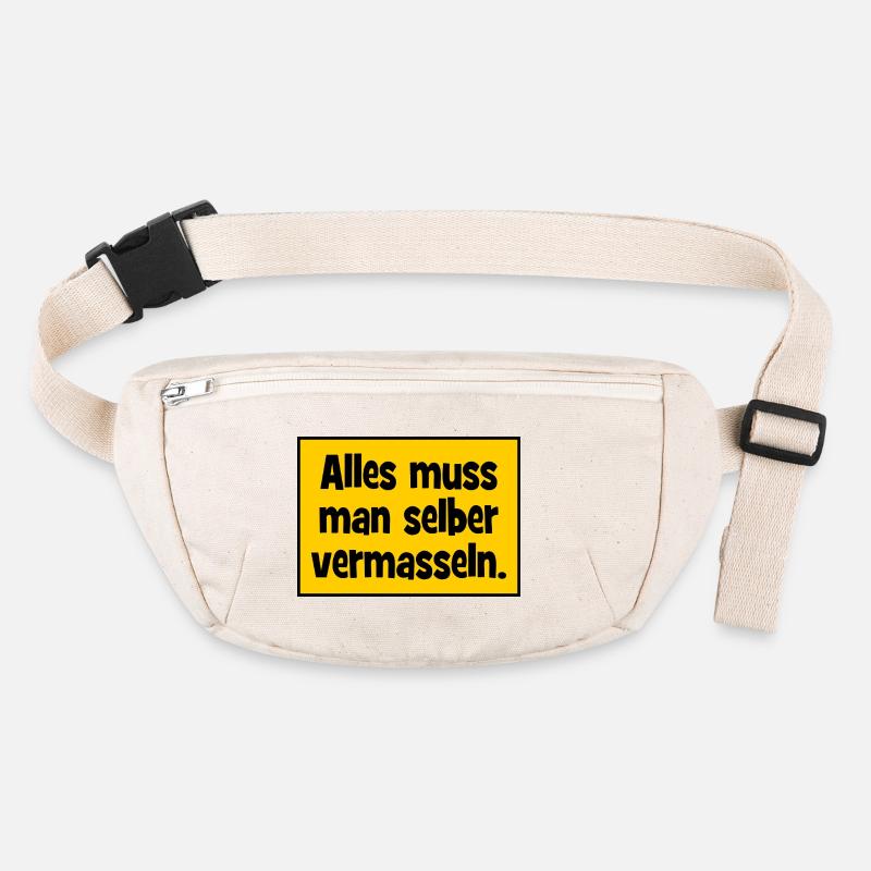 Alles muss man selber vermasslen. Stanley/Stella recycelte Gürteltasche