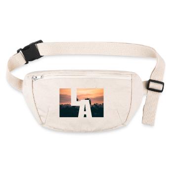 LA Los Angeles Sunset - Stanley/Stella recycled Hip Bag  - natural - Front