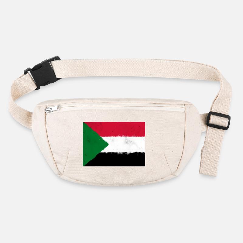 Drapeau du Soudan Sac banane recyclé Stanley/Stella