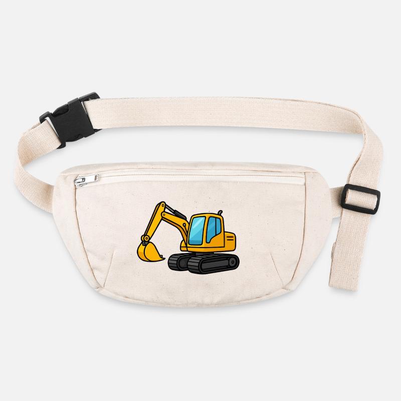 Illustration d'une excavatrice miniature Sac banane recyclé Stanley/Stella