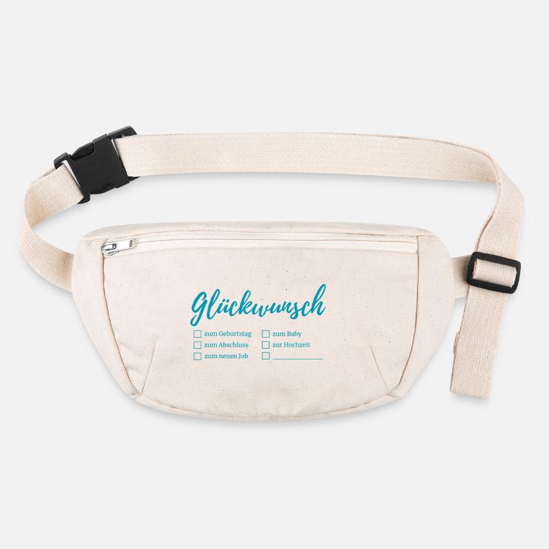 Congratulations lettering checkboxes Stanley/Stella recycled Hip Bag 