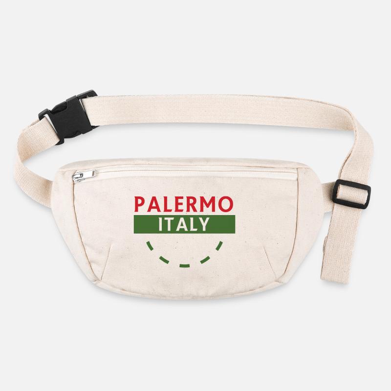 Palerme, Italie, emblème avec courbe verte Sac banane recyclé Stanley/Stella