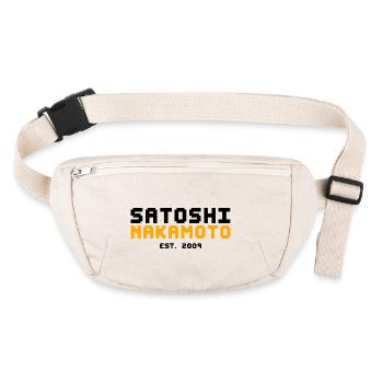 Satoshi Nakamoto 2009 Bitcoin - Sac banane recyclé Stanley/Stella - blanc naturel - Devant