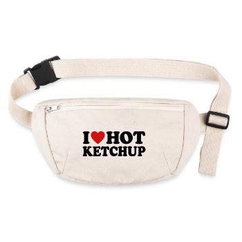 I Love Hot Ketchup - Stanley/Stella recycelte Gürteltasche - Naturweiß - Vorne