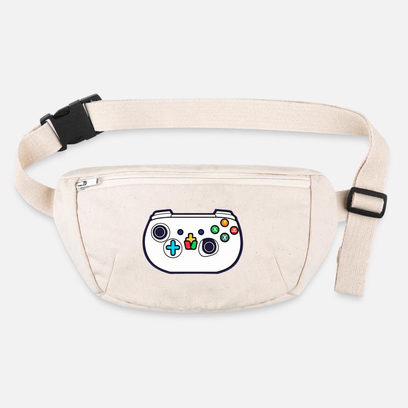 White Video Game Controller Stanley/Stella recycled Hip Bag 