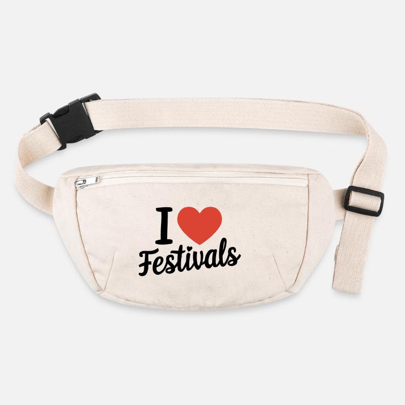 I love festivals Stanley/Stella recycled Hip Bag 