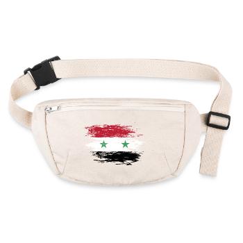 Drapeau syrien utilisé - Sac banane recyclé Stanley/Stella - blanc naturel - Devant