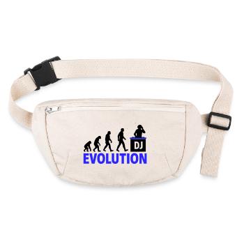 DJ Evolution Music Lover Design - Sac banane recyclé Stanley/Stella - blanc naturel - Devant