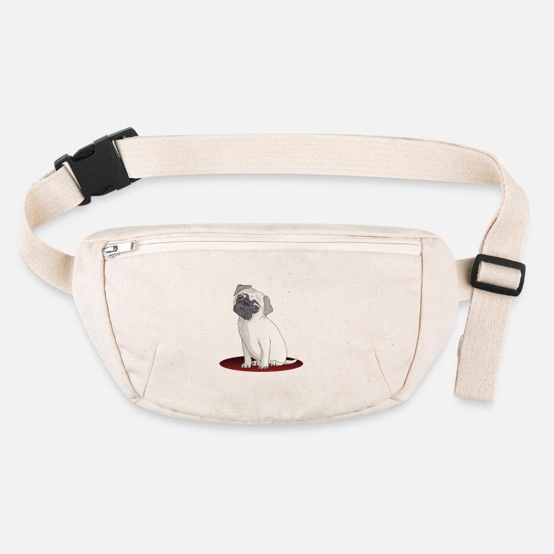 Süßer Designer Mops mit super Effekten Stanley/Stella recycelte Gürteltasche