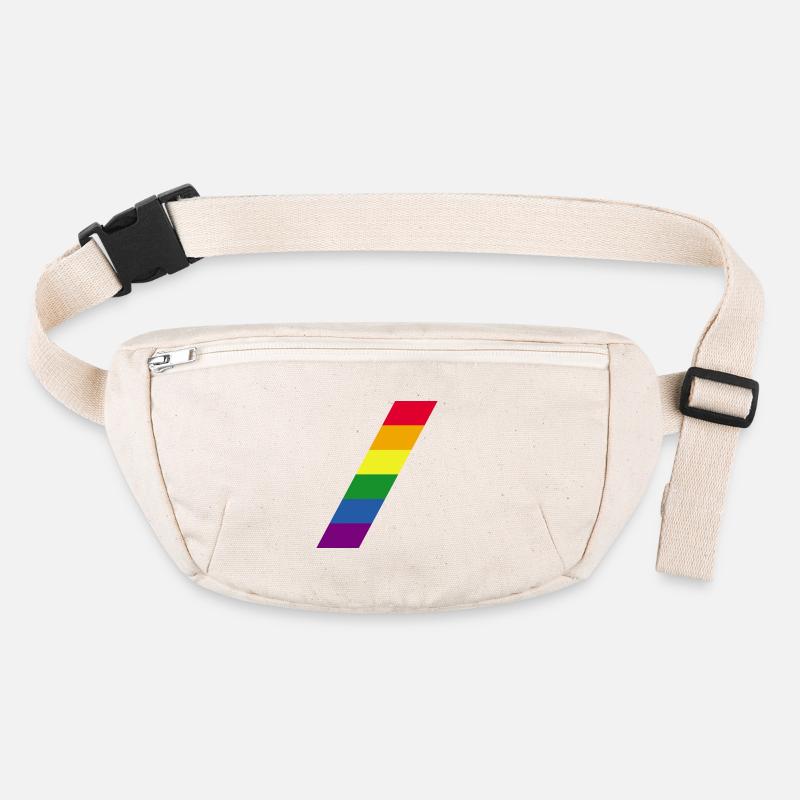 Rainbow / Rainbow / Peace / Pride / Gay / LGBT Stanley/Stella recycled Hip Bag 