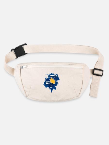 Bornholm Baltic Sea - Stanley/Stella recycelte Gürteltasche - Naturweiß - Vorne