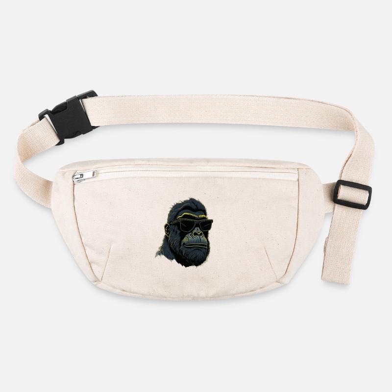 Gorilla with sunglasses Stanley/Stella recycled Hip Bag 