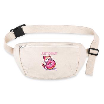 DRÔLE DONUT CHAT RÉTRO GAMING PIXEL ART - Sac banane recyclé Stanley/Stella - blanc naturel - Devant