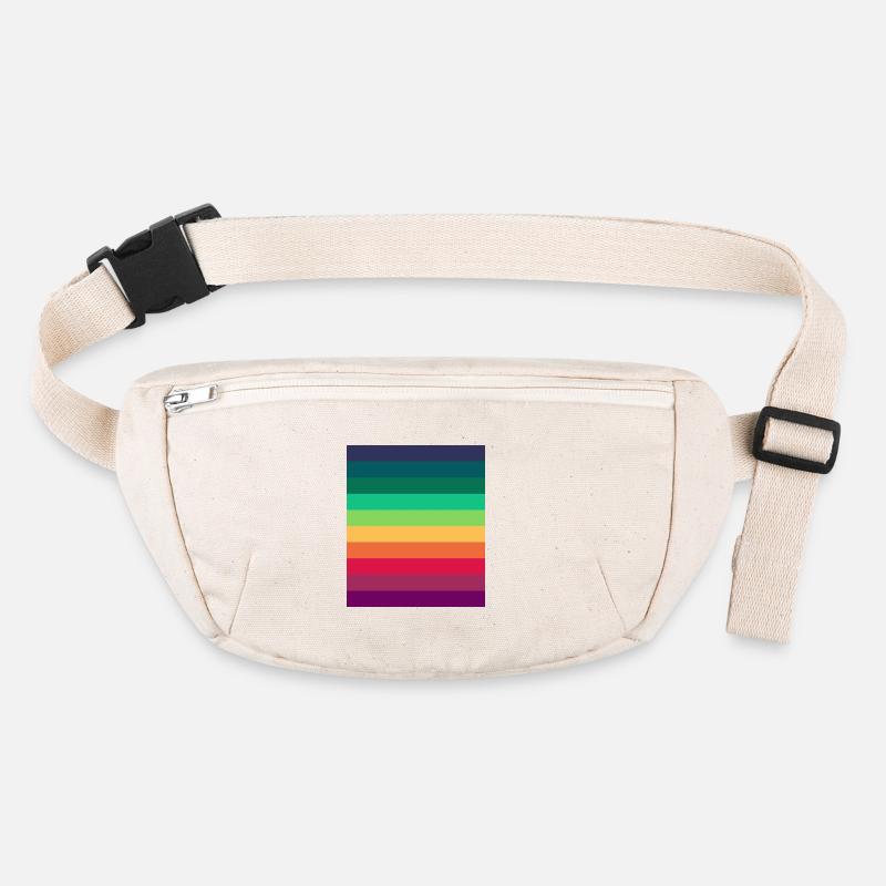 Regenbogen Fläche Stanley/Stella recycelte Gürteltasche