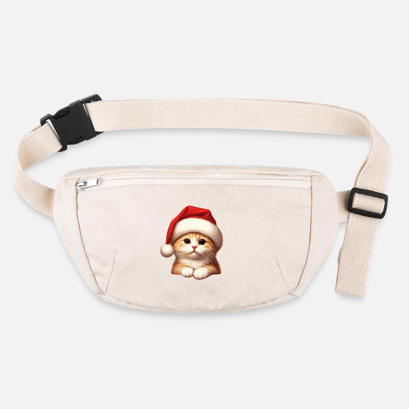 Chat Père Noël Sac banane recyclé Stanley/Stella