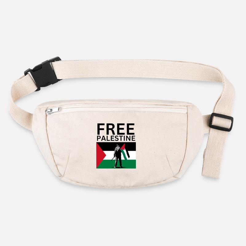 Free palestine | Guy with palestine flag Stanley/Stella recycelte Gürteltasche