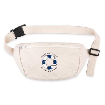 bouée de sauvetage3 - Sac banane recyclé Stanley/Stella - blanc naturel - Devant