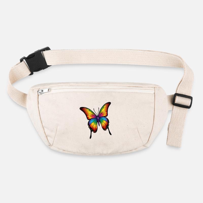 Regenbogen Schmetterling Stanley/Stella recycelte Gürteltasche