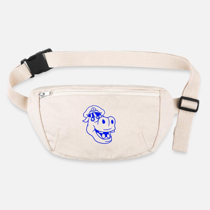 hippopotame capitaine visage drôle mignon dessin animé bande dessinée Sac banane recyclé Stanley/Stella