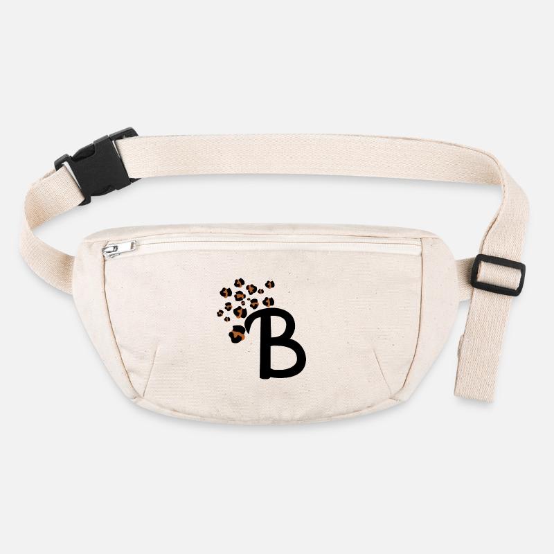 Letter b leopard print Stanley/Stella recycled Hip Bag 