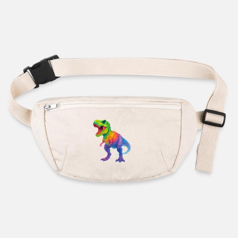 Bunter Dinosaurier mit Farbverlauf Stanley/Stella recycelte Gürteltasche