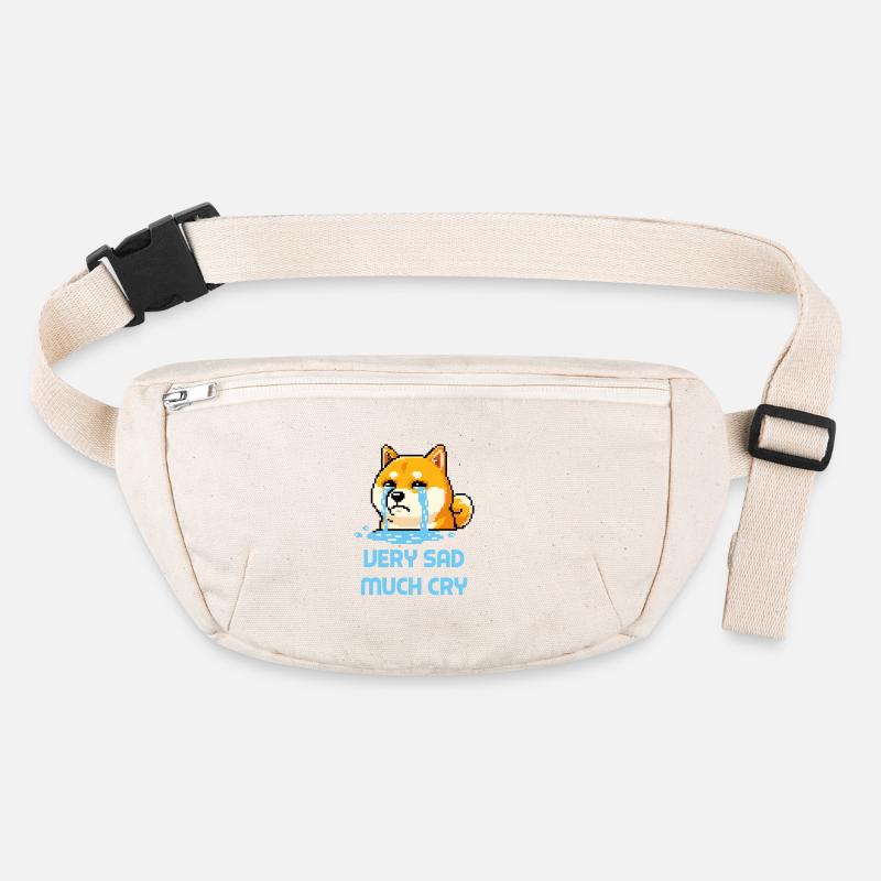 Très triste, beaucoup pleure - Pixel art du mème Doge Sac banane recyclé Stanley/Stella