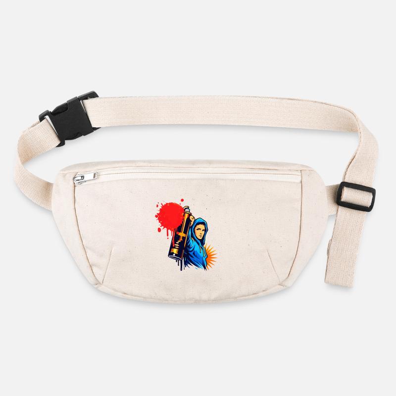 Graffiti Sprayer with Spray Can in Urban Style Stanley/Stella recycled Hip Bag 