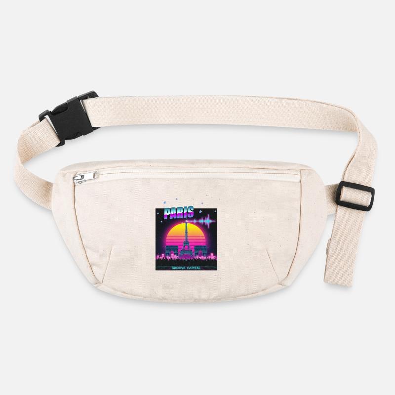 Paris Retro Wave Techno Sac banane recyclé Stanley/Stella