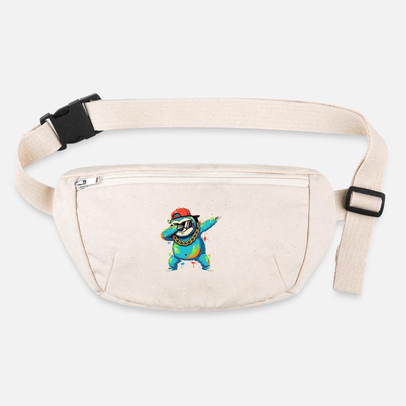 Dabbing Faultier mit Cap Street Art Design Stanley/Stella recycelte Gürteltasche