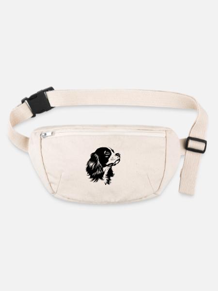 Épagneul Cavalier King Charles - Sac banane recyclé Stanley/Stella - blanc naturel