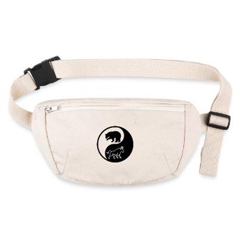 bullrun and bearrun, Crypto, coinmarkt, Geschenk - Stanley/Stella recycelte Gürteltasche - Naturweiß - Vorne