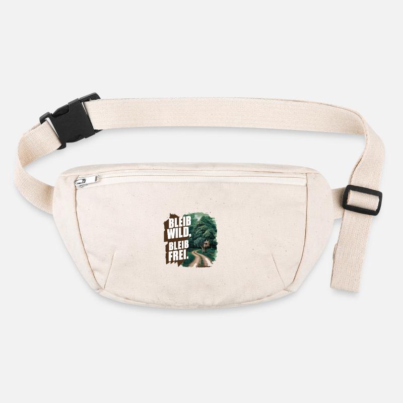Bleib wild, bleib frei Stanley/Stella recycelte Gürteltasche