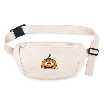 Citrouille Halloween - Sac banane recyclé Stanley/Stella - blanc naturel - Devant