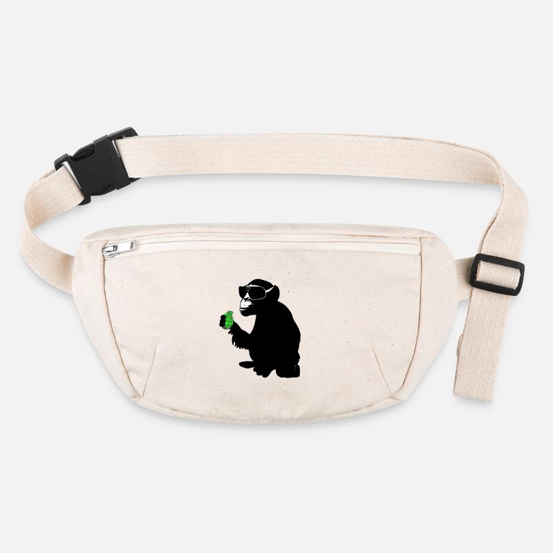 affe mit handgranate Stanley/Stella recycelte Gürteltasche