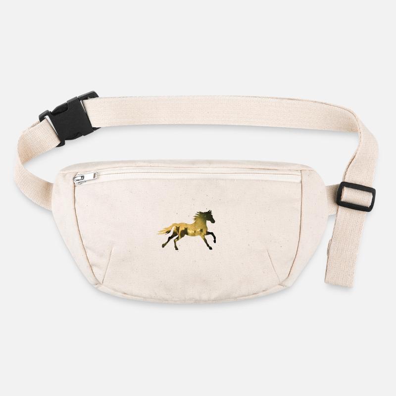 Herd at a gallop silhouette Stanley/Stella recycled Hip Bag 
