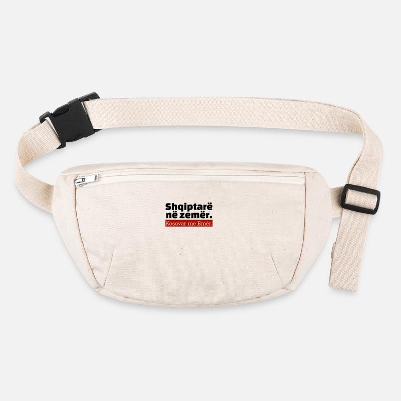 « Texte albanais » Sac banane recyclé Stanley/Stella