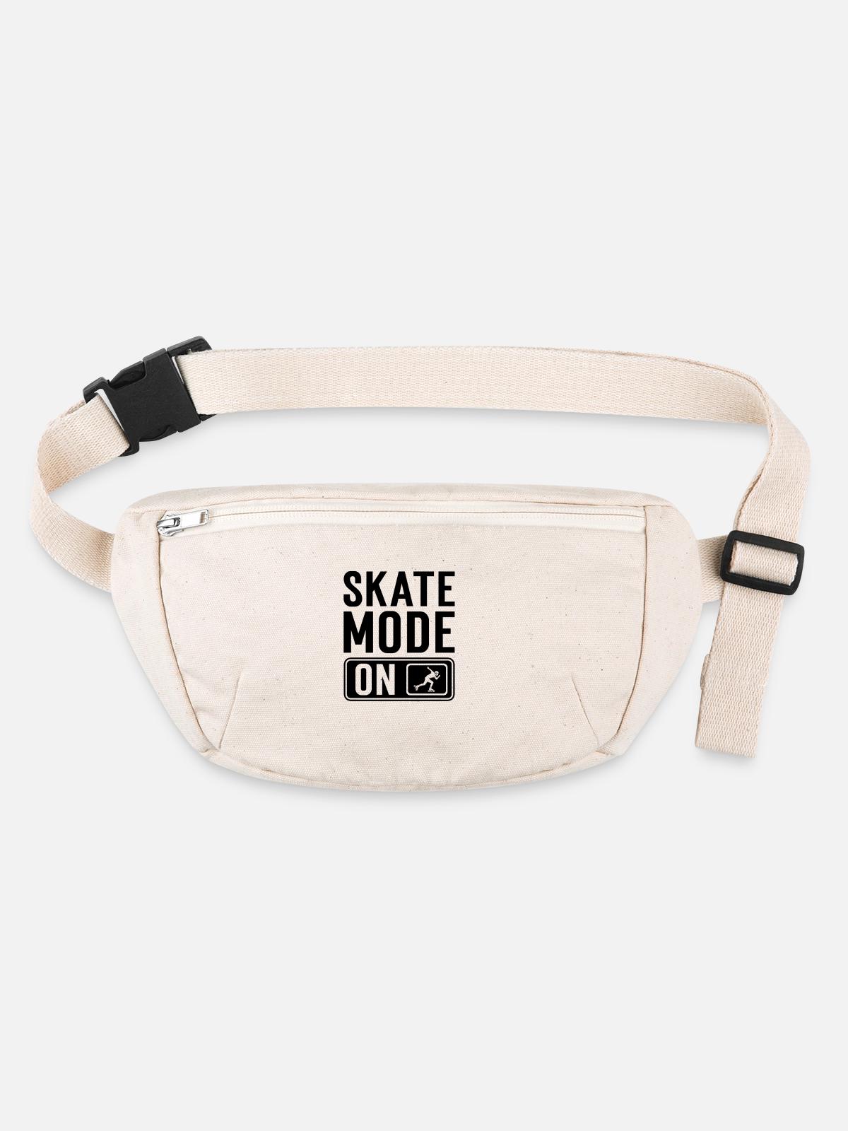 Rollerskating - Stanley/Stella recycelte Gürteltasche - Naturweiß - Vorne