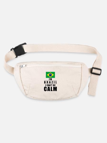 Brasilianer Spruch - Stanley/Stella recycelte Gürteltasche - Naturweiß - Vorne
