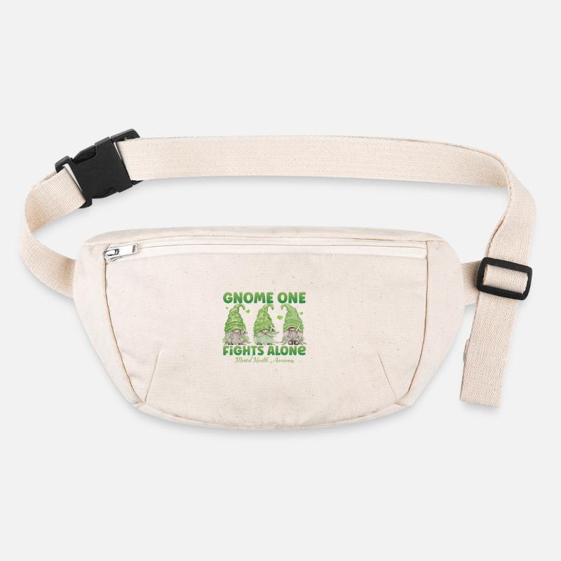 Gnome One Fights Alone Mental Health Stanley/Stella recycled Hip Bag 