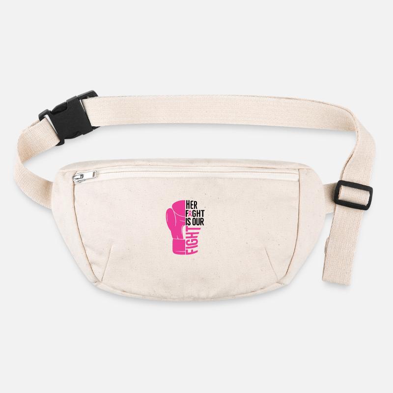 Ihr Kampf ist unser Kampf - Stanley/Stella recycelte Gürteltasche - Naturweiß