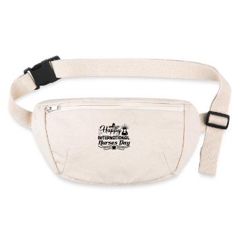 Alles Gute zum Intern. Tag der Krankenschwestern - Stanley/Stella recycelte Gürteltasche - Naturweiß - Vorne