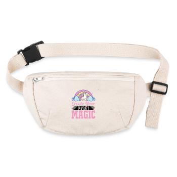 Create your own magic Unicorn - Stanley/Stella recycled Hip Bag  - natural - Front