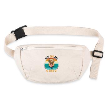 Best dog dad of all time - Stanley/Stella recycled Hip Bag  - natural - Front