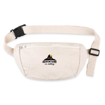 Das Abenteuer ruft - Stanley/Stella recycelte Gürteltasche - Naturweiß - Vorne