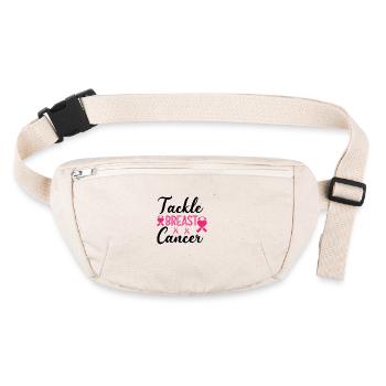 Lutter contre le cancer du sein - Sac banane recyclé Stanley/Stella - blanc naturel - Devant