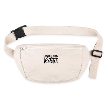 Licorne Vibes Licorne - Sac banane recyclé Stanley/Stella - blanc naturel - Devant