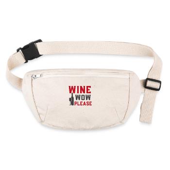 pleure maintenant s'il te plait - Sac banane recyclé Stanley/Stella - blanc naturel - Devant