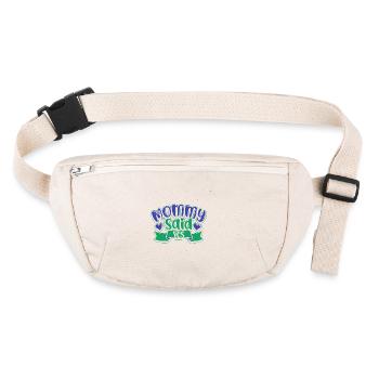 Mama hat ja gesagt - Stanley/Stella recycelte Gürteltasche - Naturweiß - Vorne