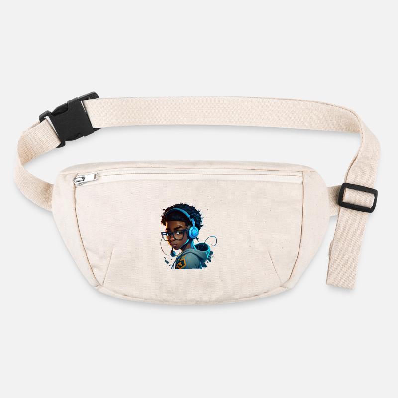 Digitaler Gaming-Charakter mit Headset Stanley/Stella recycelte Gürteltasche